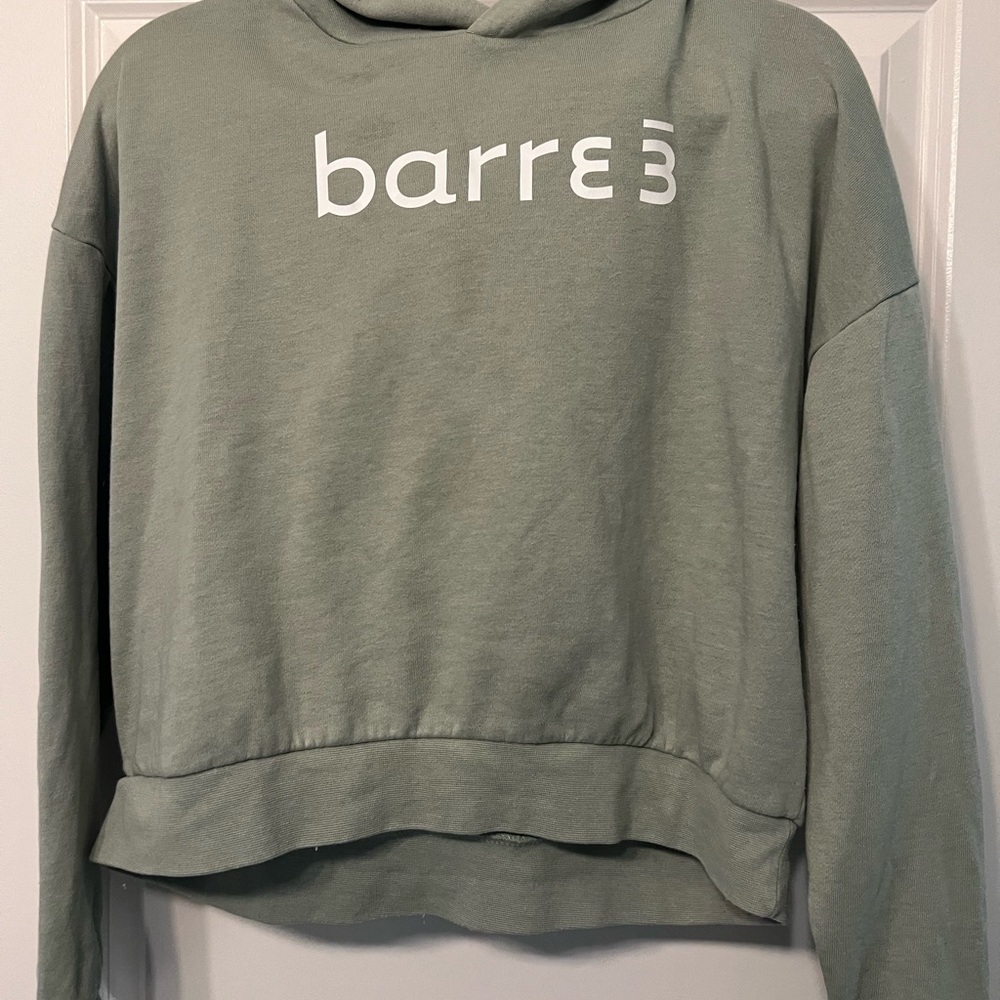 Barre3 Sage Green Logo Hoodie - Women's Pullover